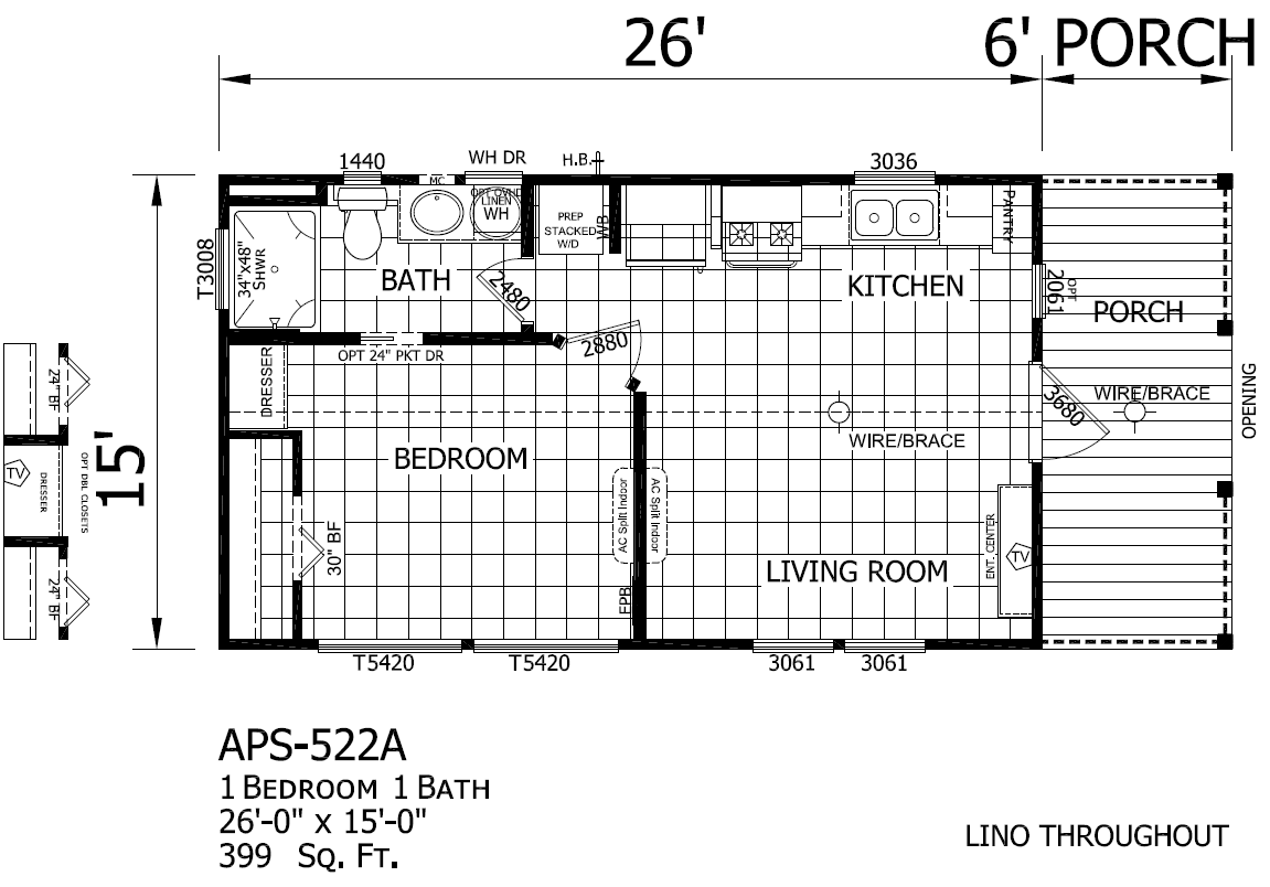 APS-522A floorplan