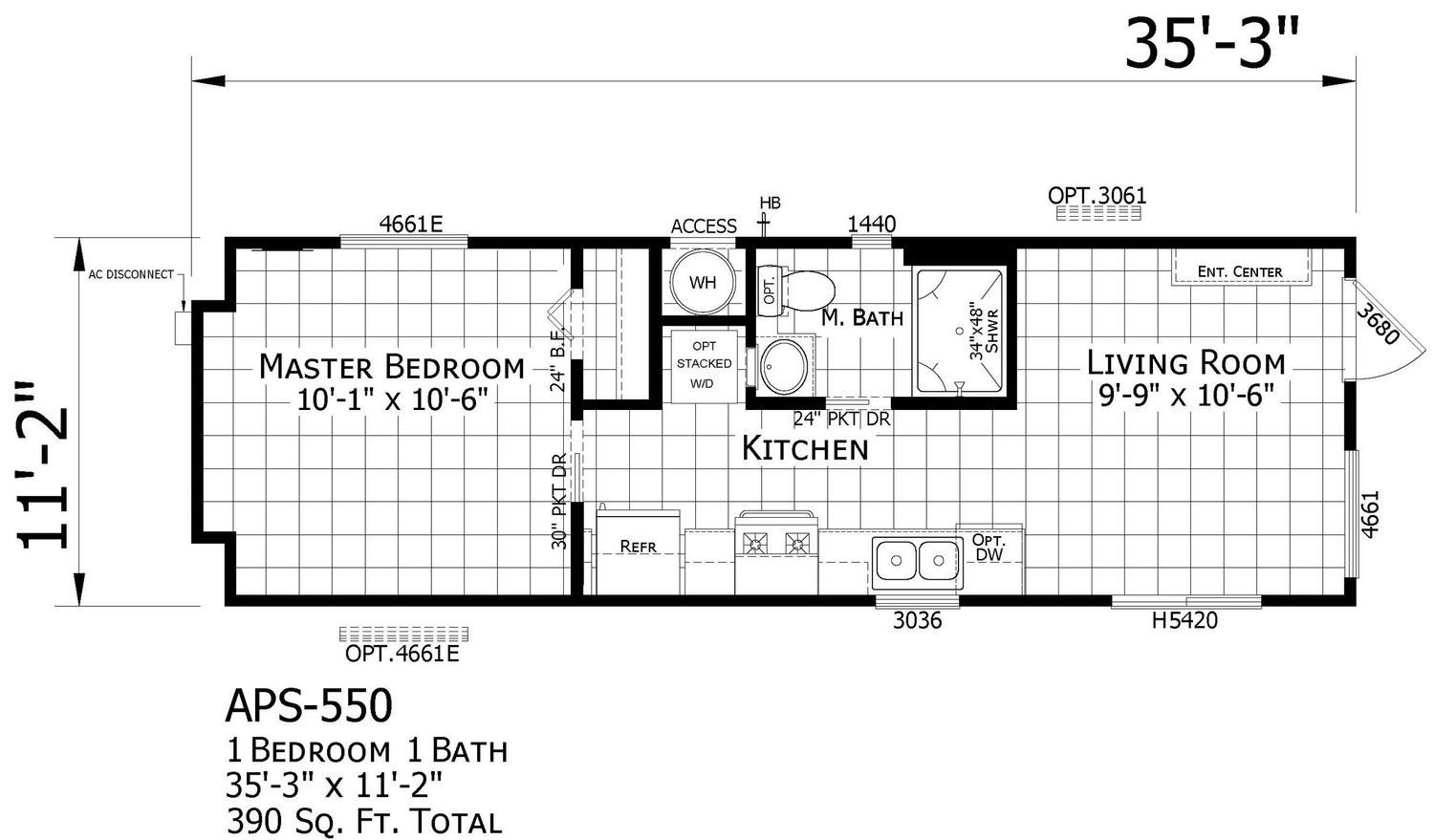 APS-550 floorplan preview