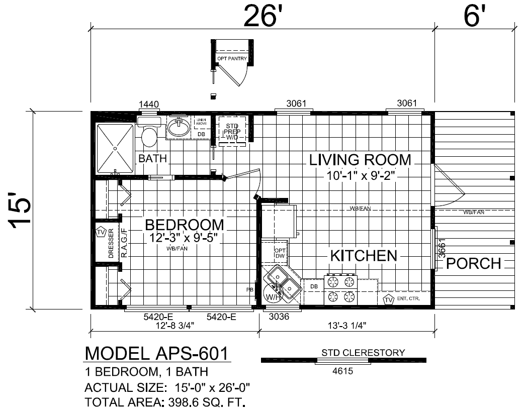 APS-601 floorplan