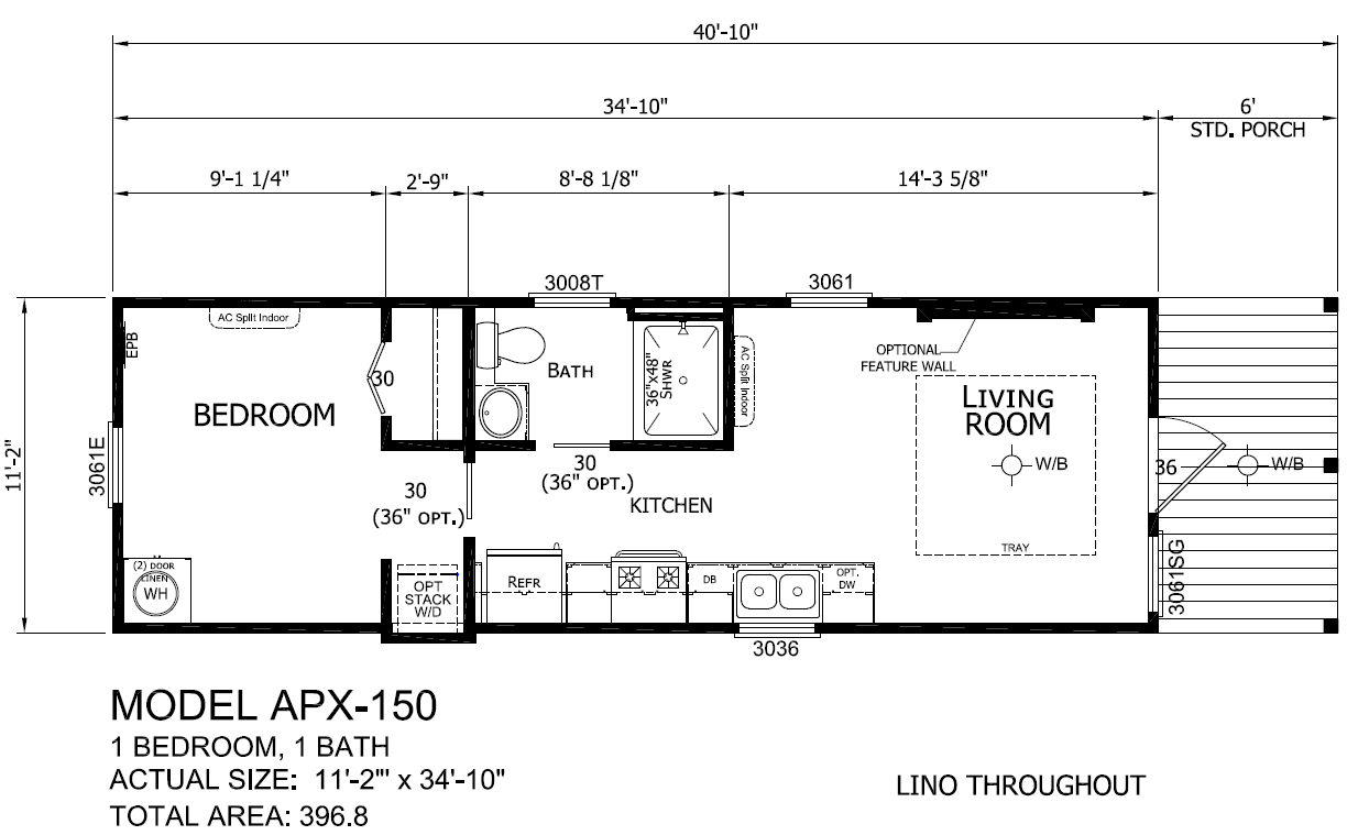 APX-150 floorplan